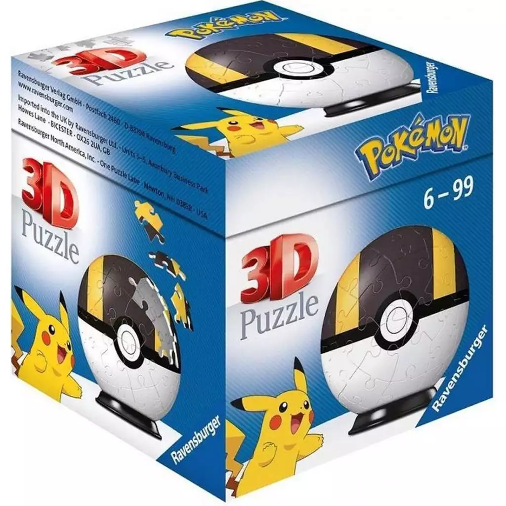 Pokemon - Puzzle 3d 54 Pieces - Hyper Ball - Jeux & jouets » Jeux ..